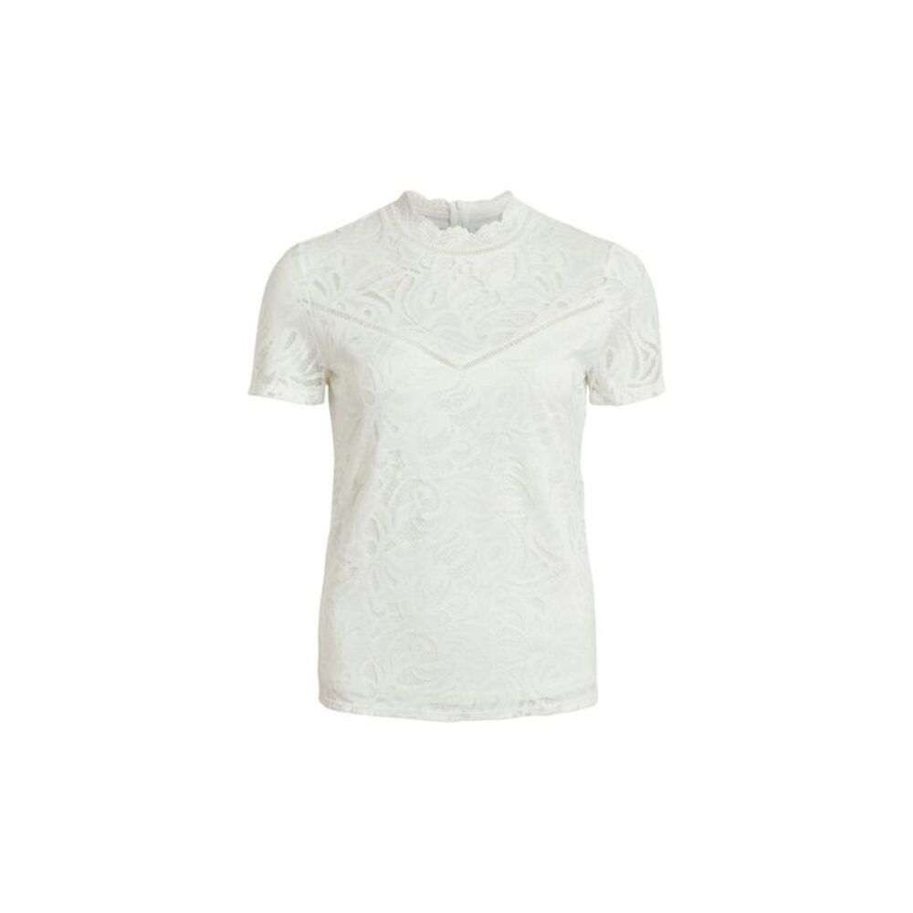 Vila Clothes Cream Polyamide Women's T-Shirt